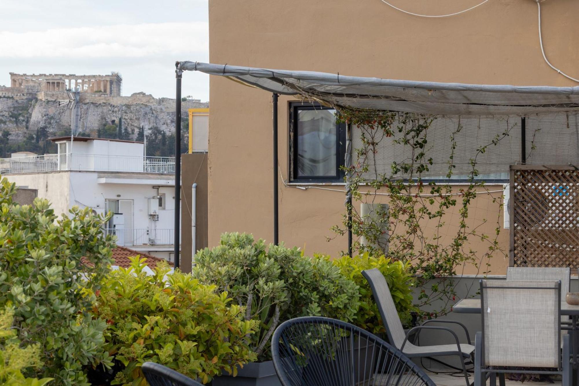 85 Sqm In The Heart Of Athens Shared Rooftop Deck Esterno foto